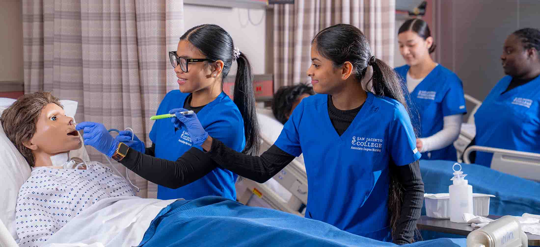 Smiling Nursing students