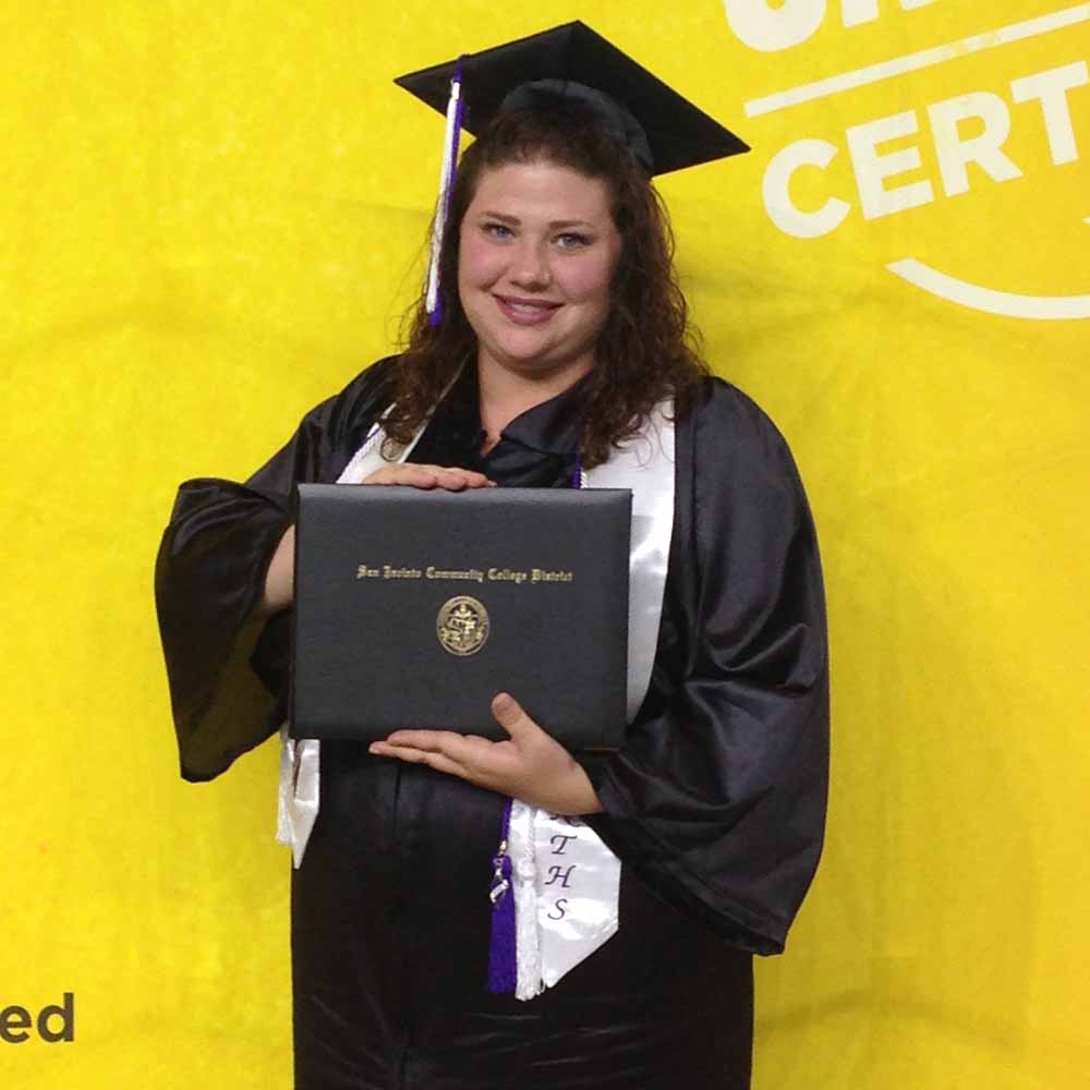 tabitha godinez at graduation