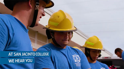 San Jacinto College Fire Fighter Students