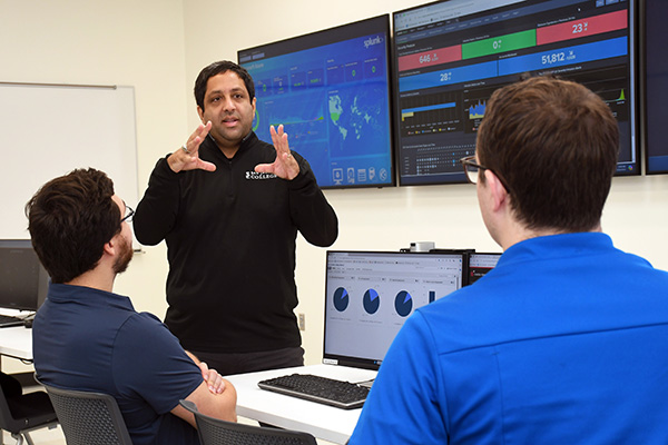 Rizwan Virani in Security Operations Center